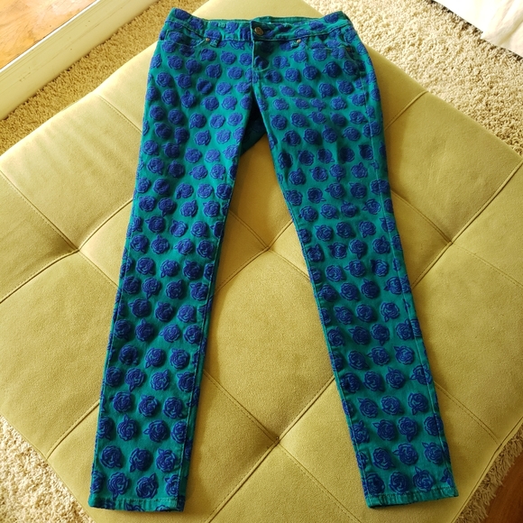 L'Amour Pants - Nanette Lepore green and purple pants size 9